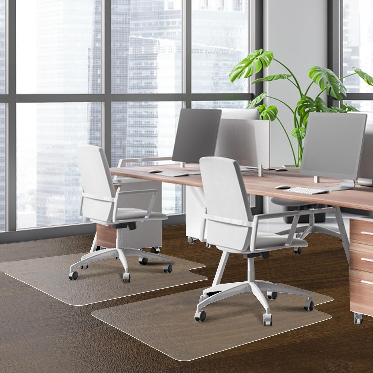 Office Chair Mat for Hardwood Floors - 36"x47" Desk Chair Mats Home Floor Protector Heavy Duty - Easy Clean