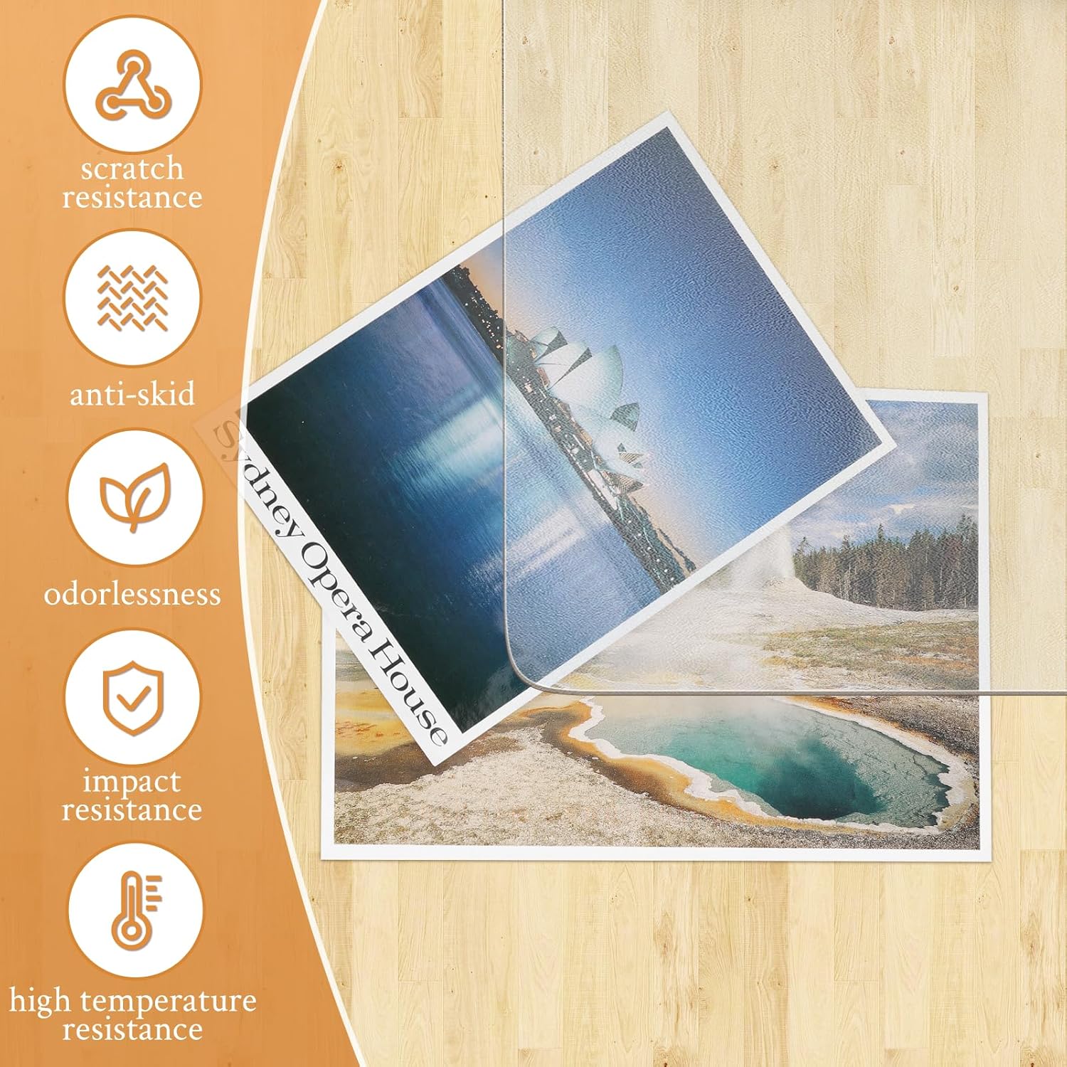 KMAT Office Chair Mat,Easy Glide Hard Wood Tile Floor Mats,Chair Mat for Home Office Rolling Chair,Heavy Duty Floor Protector -36"x48" with Lip