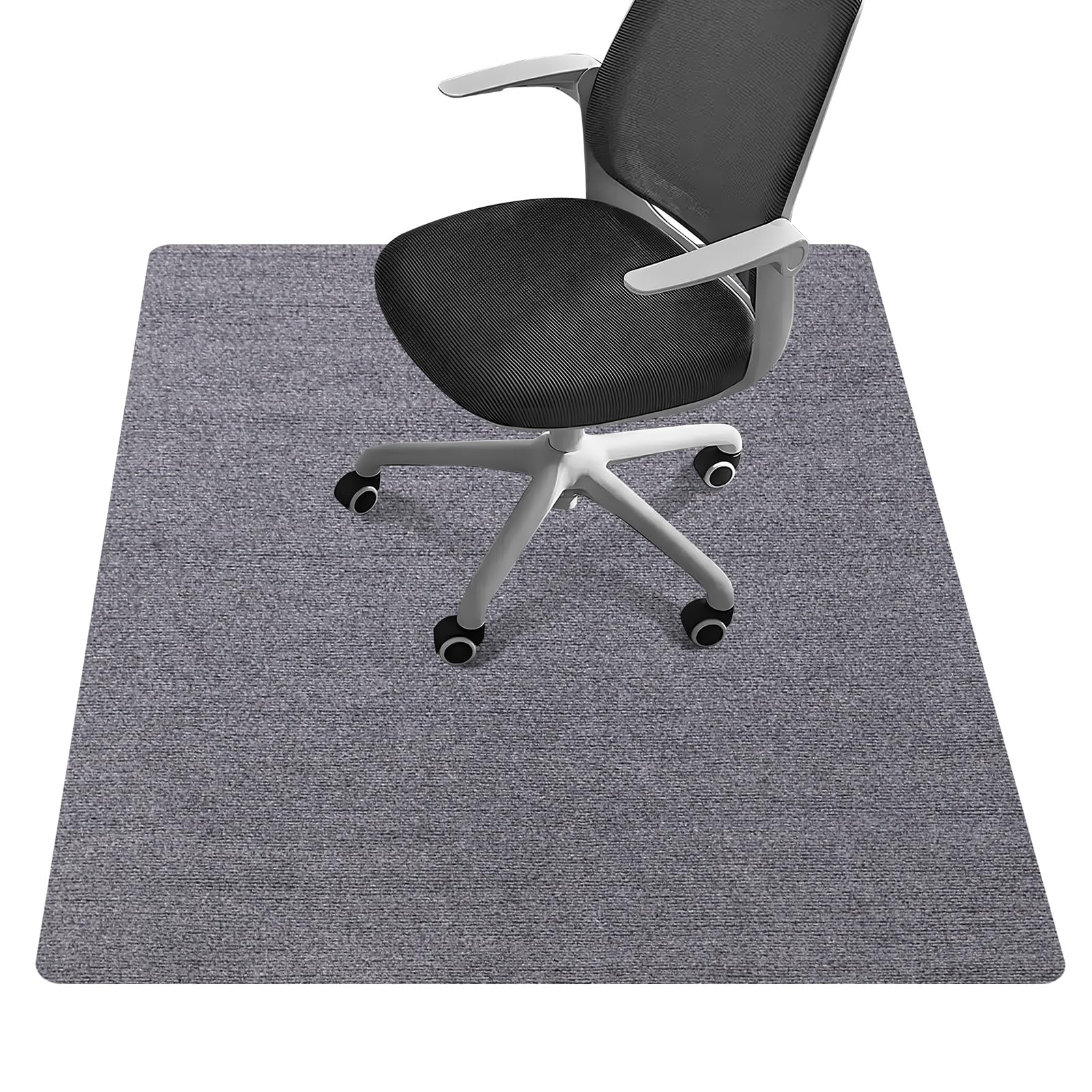 Office Chair Mat - for Hardwood Floors, Large Non-Slip Easy-Clean Floor Protection Blanket (Black, “48 x 36in”).