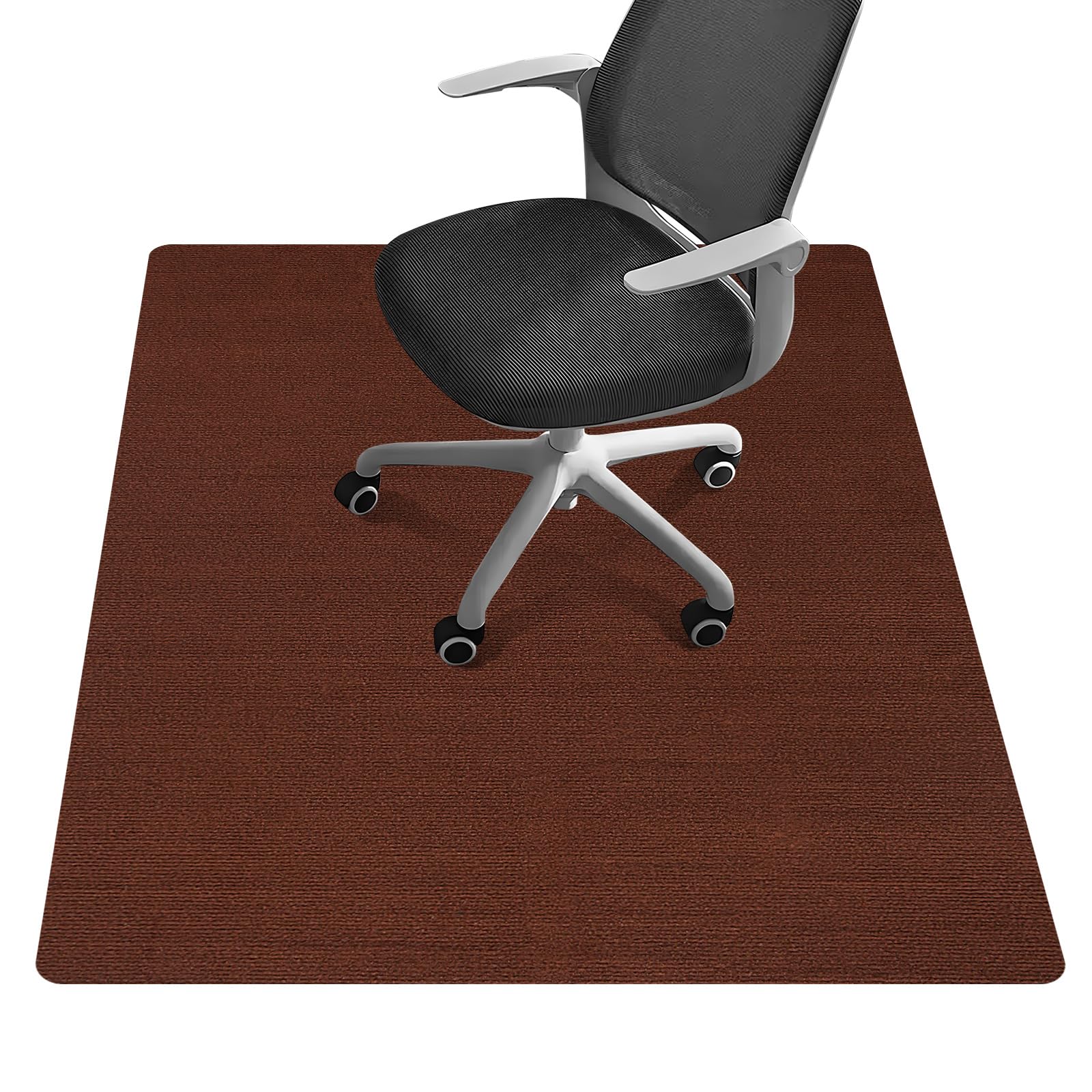 Office Chair Mat - for Hardwood Floors, Large Non-Slip Easy-Clean Floor Protection Blanket (Black, “48 x 36in”).