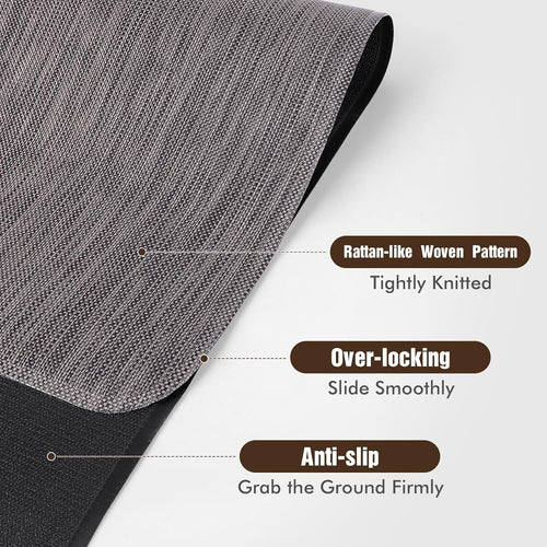 Blvornl Office Chair Mat for Hardwood Floor, 36" x 48" Desk Computer Chair Mat for Hard Wood and Tile Floor, Large Anti-Slip Hard Floor Protector Rolling Chair Mat, PVC Mat Desk Rug for Office Home